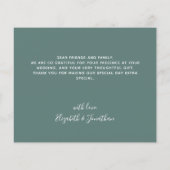 Papier Budget Eucalyptus Merci Mariage vert (Dos)