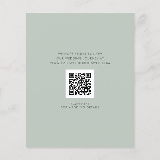 Papier Budget Eucalyptus Métallic Or Save the Date (Dos)