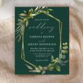 Papier Budget Eucalyptus Olive Emerald Mariage vert émera