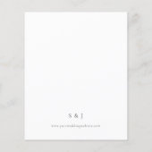 Papier Budget Eucalyptus Olive Gold Geo Wedding Invitatio (Dos)