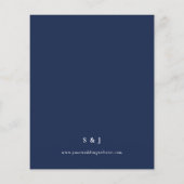 Papier Budget Eucalyptus Olive Green Mariage bleu marine (Dos)