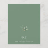 Papier Budget Eucalyptus Or Lumineuse Verdure Mariage Oli (Dos)