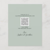 Papier Budget Eucalyptus Or Sage Mariage Enregistrer la D (Dos)