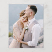 Papier Budget Eucalyptus Periwinkle Merci photo (Dos)