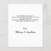 Papier Budget Eucalyptus Pet Photo Chien Mariage de Merci (Dos)