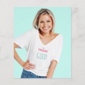 Papier Budget Eucalyptus Photo 40e anniversaire Merci (Dos)