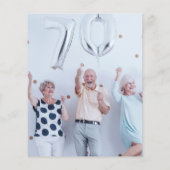 Papier Budget Eucalyptus Photo 70e anniversaire Merci (Dos)