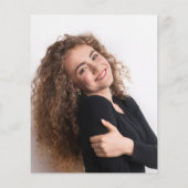 Papier Budget Eucalyptus Photo Merci de graduation (Dos)