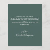 Papier Budget Eucalyptus Photo Merci Mariage moderne (Dos)