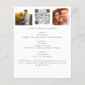 Papier Budget Eucalyptus Photo QR Code Faire-part de mari (Dos)