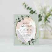 Papier Budget Eucalyptus Photo Website RSVP Mariage (Debout devant)