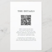 Papier Budget Eucalyptus QR Code Monogramme Mariage Invit (Dos)