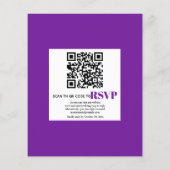 Papier BUDGET eucalyptus QR code RSVP faire-part de maria (Dos)