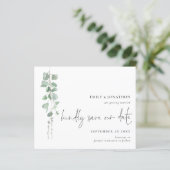 Papier Budget Eucalyptus QR Code Script Enregistrer la da (Debout devant)