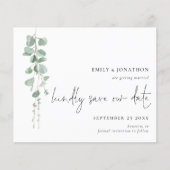 Papier Budget Eucalyptus QR Code Script Enregistrer la da (Devant)