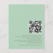 Papier Budget Eucalyptus QR Code Script Mariage Invitatio (Dos)