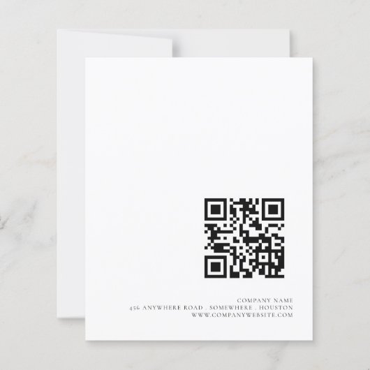 Papier Budget Eucalyptus QR Code Store Grand Ouverture Lo (Dos)