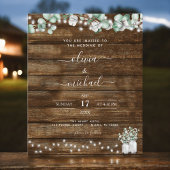 Papier Budget Eucalyptus Rustic Wedding Invitations
