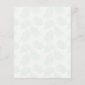 Papier Budget Éucalyptus Sage Faire-part de mariage vert (Dos)