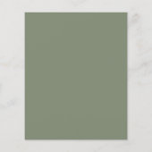 Papier Budget Eucalyptus Script nuptiale de douche Invita (Dos)