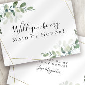 Papier BUDGET Eucalyptus Serez-vous ma servante d'honneur