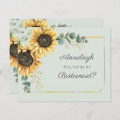 Papier Budget Eucalyptus Tournesol Soyez Mon Époux (Devant / Derrière)