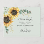 Papier Budget Eucalyptus Tournesol Soyez Mon Époux (Dos)