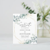 Papier Budget Eucalyptus Verdure Mariage Enregistrer La D (Debout devant)