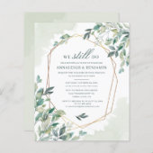 Papier Budget Eucalyptus Verdure Mariage Vow renouveau (Devant / Derrière)