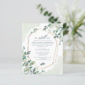 Papier Budget Eucalyptus Verdure Mariage Vow renouveau (Debout devant)