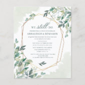 Papier Budget Eucalyptus Verdure Mariage Vow renouveau (Devant)