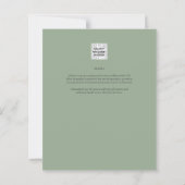 Papier BUDGET Eucalyptus Verdure Or Mariage QR CODE IN (Dos)