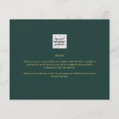 Papier BUDGET Eucalyptus Verdure Or Mariage QR CODE IN (Dos)