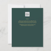 Papier BUDGET Eucalyptus Verdure Or Mariage QR CODE IN (Dos)