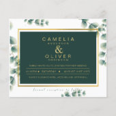 Papier BUDGET Eucalyptus Verdure Or Mariage QR CODE IN (Devant)
