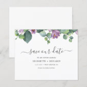 Papier Budget Eucalyptus Verdure Script Enregistrer La Da (Devant / Derrière)
