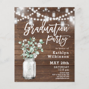 Papier BUDGET Eucalyptus Vert 3 Photo Grad Invitation