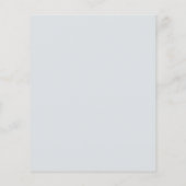 Papier Budget Eucalyptus Vert Baptême Invitation (Dos)