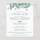 Papier Budget Eucalyptus Vert Célébration De La Vie (Devant)