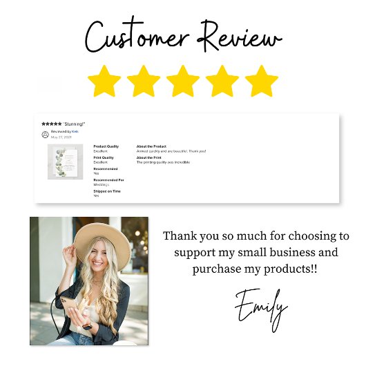 Papier Budget Eucalyptus Vert Mariage Invitations