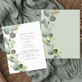 Papier Budget Eucalyptus Vert Mariage Invitations