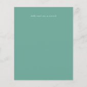 Papier Budget Eucalyptus Vert Mariage Invitations (Dos)