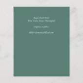 Papier Budget Eucalyptus Vert Mariage Invitations moderne (Dos)