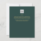 Papier Budget Eucalyptus Vert Mariage QR CODE Invitation (Dos)