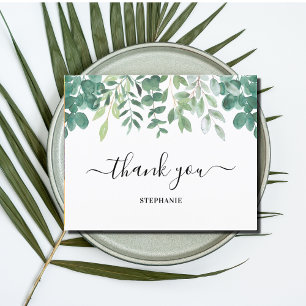 Papier Budget Eucalyptus Vert Merci personnalisé