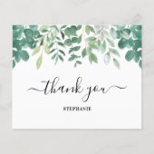 Papier Budget Eucalyptus Vert Merci personnalisé (Devant)