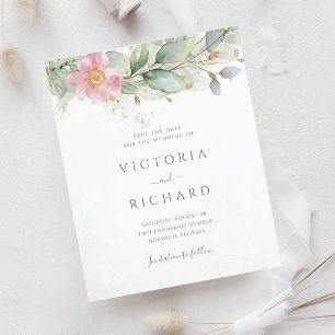 Papier Budget Eucalyptus Vert Or Économisez La Date