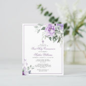 Papier Budget Eucalyptus Violet Première Communion Sainte (Debout devant)