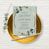 Papier Budget Eucalyptus Website RSVP Sage Wedding Invita