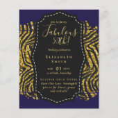 Papier BUDGET Fabuleux 50e anniversaire Glam Chick Invite (Devant)